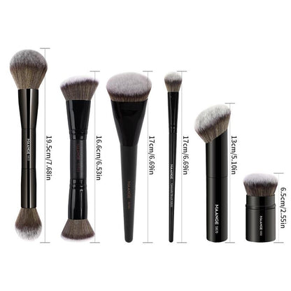 Makeup Brush Kit, 6 Counts/set Makeup Brushes for Blush, Loose Powder, Eyeshadow, Concealer, Back to School?Brushes with Soft Bristles & Comfortable Grip