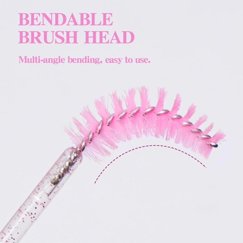 Travel Disposable Eyelash Brushes, 20pcs Portable Eyelash Spoolie Brushes, Makeup Tools for Women Girls Outdoor Travel, Mascara Sticks Lash Brushes