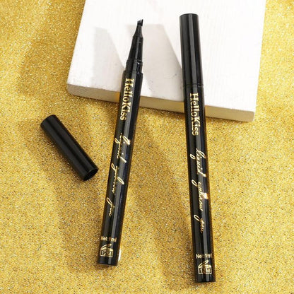 Waterproof 4 Tips Eyebrow Pencil, 1 Count Long Lasting Brow Styling Brush, Brow Shading & Filling Pencil, Eye Brow Makeup Tool, Brow Styling Products