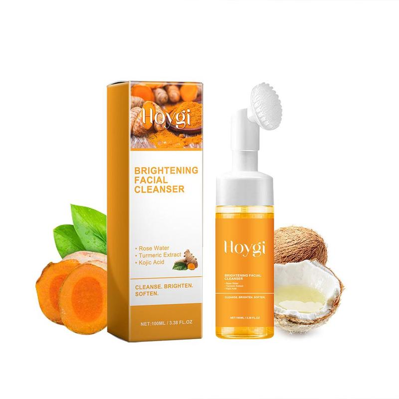 Brightening Turmeric Facial Skincare Cleanser, Comfort Deep Cleansing Hydrating Facial Cleanser, Back To School, Suitable for Acne, Pimple, Blackhead, Oily Skin