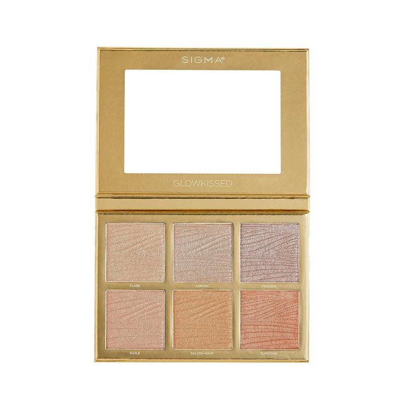 Sigma Beauty Glowkissed Highlight Palette -  Includes 6 Metallic Shades, Radiant, Luminous