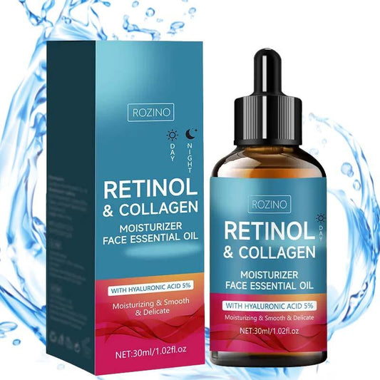 Retinol & Collagen Face Moisturizing Essential Oil, Hydrating Skin Care Oil, Nourishing Face Essence for Day & Night Use, Comfort Skincare Products