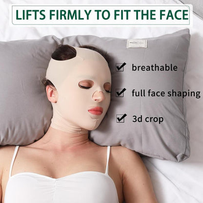 Adjustable Double Chin Reducer,  Full Face Lifting Bandage, Professional Skincare Tool for Men & Women