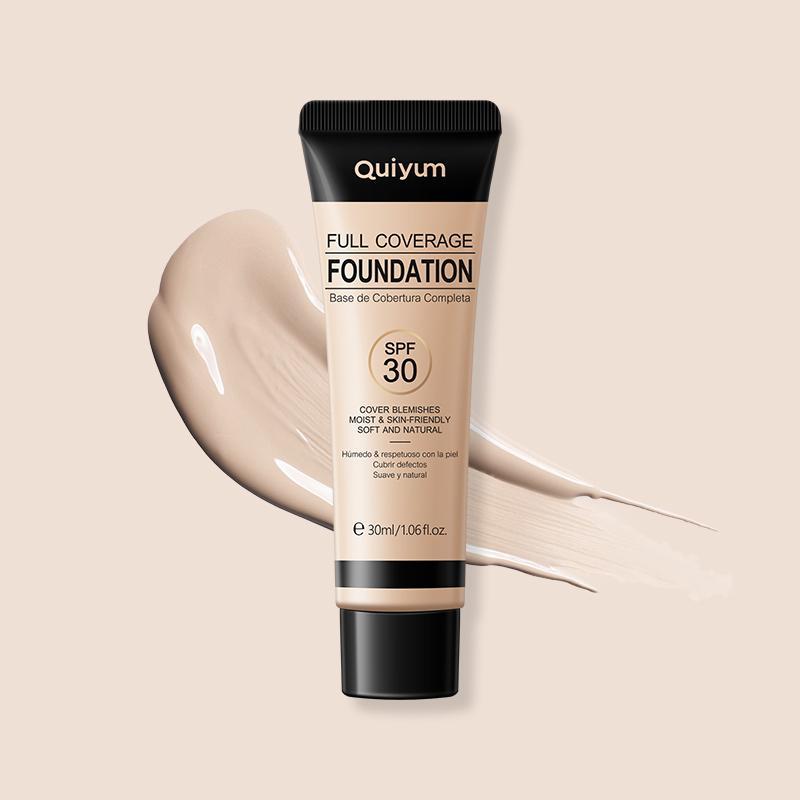 Full Coverage Foundation, Long Lasting Concealer Foundation, Moisturizing Flawless Makeup Base Primer, Lightweight Dark Skin Covering Makeup Cream