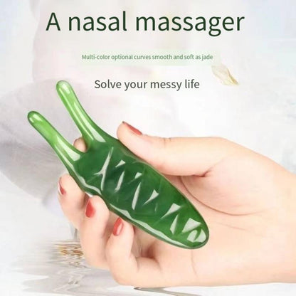 Nasal Massager, Nose Scraper Massager, Nose Gua Sha Tool, Nose Bridge Massage Tool, Acupoint Manual Massager for Nose, Face, Body, Skincare Body Care Beauty Supplies, Manual Massager