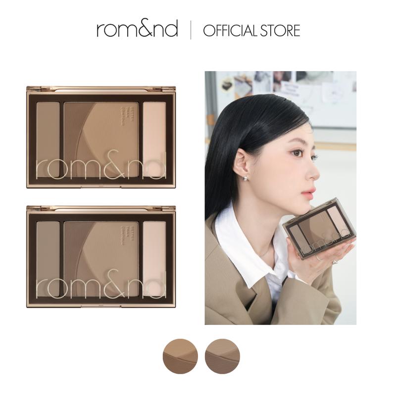 [rom&nd Official Shop] rom&nd Better Than Contour 100g, a Shading Product of Grounded Dried Powder Comes, Warm and Cool Tone Shade, Natural Glow Finish, Lightweight Formula, Romand, Makeup Cosmetic, tiktok shop, korean makeup, k beauty makeup