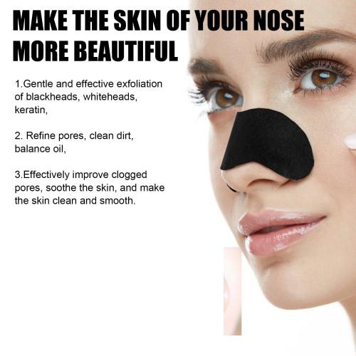 Black pig nose patch, Bamboo charcoal blackhead removal and tear off nasal mask patch,Clean the skin and purify pores,Mild and effective