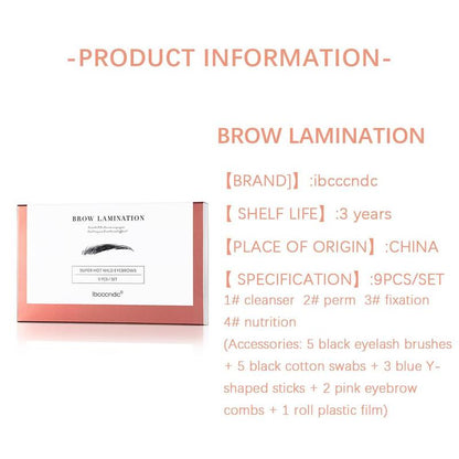 Brow Lamination Kit, 1 Count Professional Eyebrow Lift Kit, DIY Eyebrow Styling Safe Perm Eyebrow Set For Home & Beauty Salon