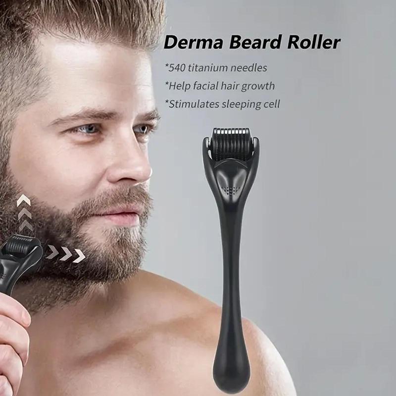 Spring Handheld Beard Roller, Portable Reusable Micro Needle Rolling Tools for Face, Beard, Body and Scalp, Men and Women's Skin Care Tool, Skincare Products, Handheld Massager, Trending Products, Summer Gift