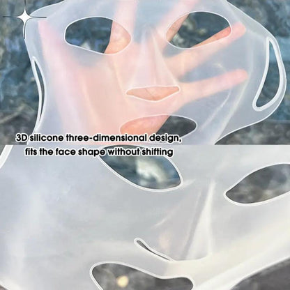 Reusable Silicone Facial Mask Cover with Ear Hook, Silicone Facial Mask, Professional Makeup Tool for Women, Beauty Supplies