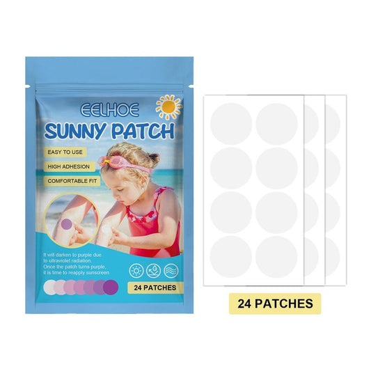 Sun Light Protection Patch for Outdoor Sun Protection, 24pcs/pack Ultraviolet Light Patch for Outdoor Sun Protection for All Skin Types