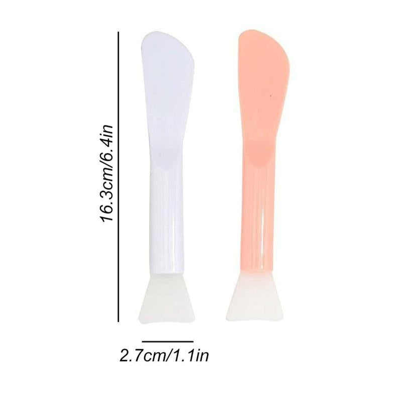 Random Color Soft Facial Cleansing Brush, Silicone DIY Face Mask Brush, Skincare Tool for Daily Use