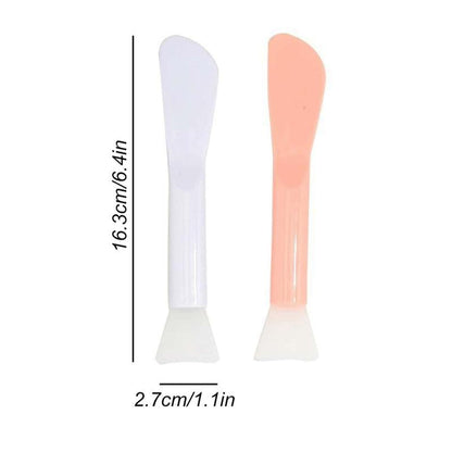 Random Color Soft Facial Cleansing Brush, Silicone DIY Face Mask Brush, Skincare Tool for Daily Use