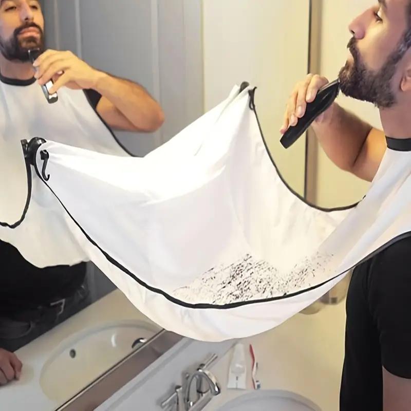 Beard Shaving Apron, Beard Shaving Bib, Multifunctional Practical & Thoughtful Hair Styling Tools Gift for Salon Barber Home Use