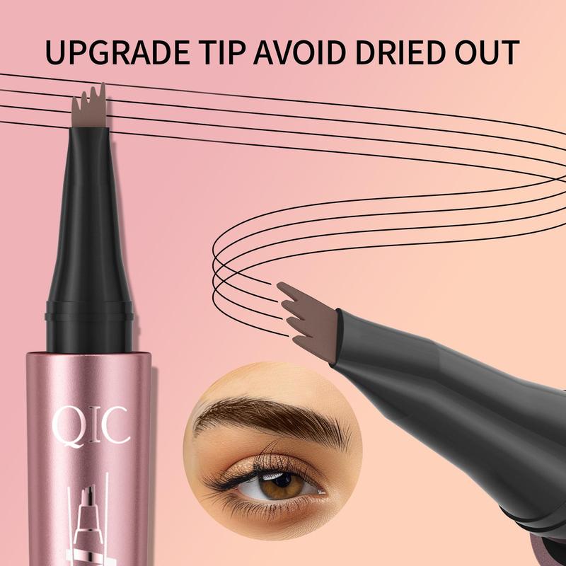 Waterproof Eyebrow Pencil, Long Lasting Eyebrow Liquid Pencil, Brow Styling Brush, Sweat Proof High Pigmented Brow Shading & Filling Pencil, Makeup Tool Easy To Apply