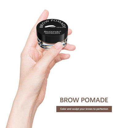 Brow Pomade Kit, 1 Set Long Lasting Eyebrow Makeup Kit, Including Eye Brow Makeup Sponge, Eyebrow Brush, Eyebrow Stencil, Eye Brow Styling Kit, Cosmetic Beauty Supplies for Girls and Women