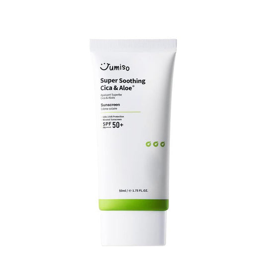 [Jumiso] Super Soothing Cica & Aloe Sunscreen 50ml, Soothing Formula, Cica Extracts, Aloe Vera, Moisturizing Sunscreen, UV Protection, Lightweight Texture