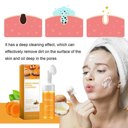 Brightening Turmeric Facial Skincare Cleanser, Comfort Deep Cleansing Hydrating Facial Cleanser, Back To School, Suitable for Acne, Pimple, Blackhead, Oily Skin