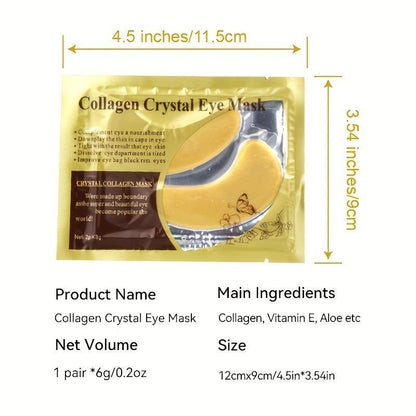 Collagen Crystal Eye Mask, 5 Counts/10pcs?Eye Care Product For Supplementing Eye Nutrition & Downplaying Fine Lines Around The Eyes