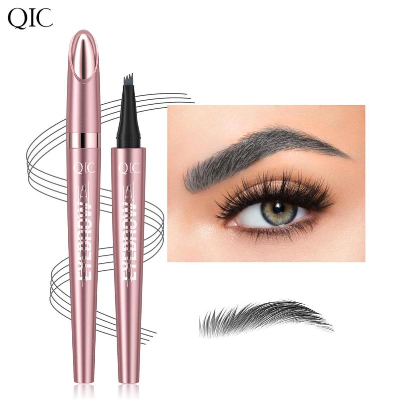 Waterproof Eyebrow Pencil, Long Lasting Eyebrow Liquid Pencil, Brow Styling Brush, Sweat Proof High Pigmented Brow Shading & Filling Pencil, Makeup Tool Easy To Apply