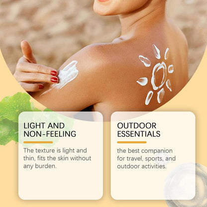 Sun Cream, Gentle and Non-irritating Sunscreen, Refreshing and Non-sticky Moisturizing Sun Care Cream, Sun Care Product for Outdoor