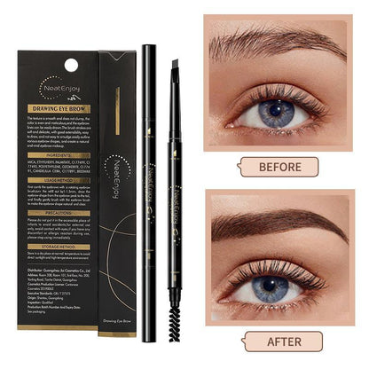 Waterproof Double-ended Eyebrow Pencil, 3pcs/set Long Lasting Eyebrow Pencil, Brow Styling Brush, Eye Brow Makeup Tool, Makeup Accessories