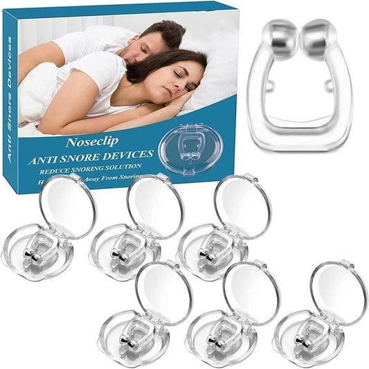 Anti Snoring Nose Clip Set, Silicone Anti Snoring Nose Clips, Snoring Solution for Men & Women, Easy to Use, Comfortable Nasal to Relieve Snore