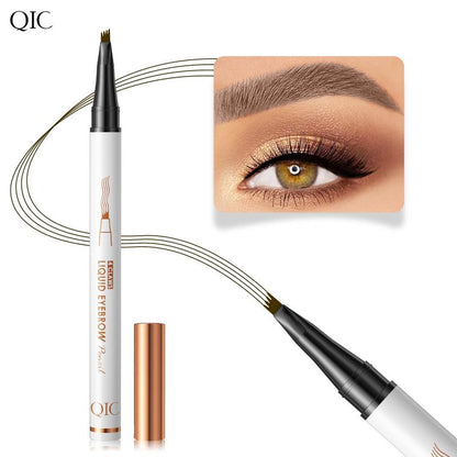 4 Claws Liquid Eyebrow Pencil, Long Lasting Eyebrow Styling Brush, Eye Brow Makeup Accessories