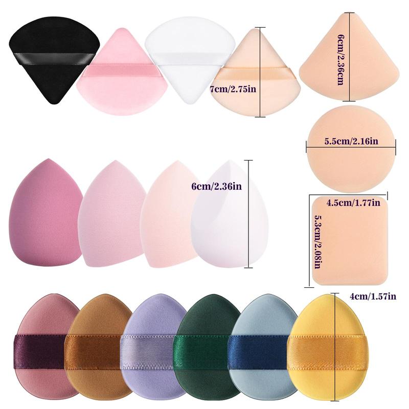 Comfort Makeup Brush and Sponge Set, 32pcs Makeup Brushes & Beauty Sponges & Cosmetic?Powder Puffs Set, Professional Beauty Enhancement Tools for Novices and Beginners, Summer Gift