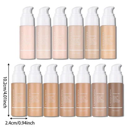 1 Count Long-lasting Matte Foundation, Oil Control Concealer Foundation, Moisturizing Matte Makeup Liquid Foundation