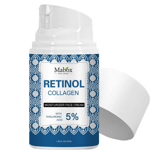 Retinol Collagen Cream, 1 Count Facial Moisturizer with Hyaluronic Acid for Wrinkles Fine Lines, Facial Skincare Treatments for Daily Use