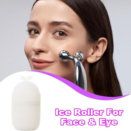 Rabbit Design Portable Face Roller, Frosty Facial Sculpting Tool, Skin Care Ice Cube for Reducing Puffiness, Face Massager for Skin Care