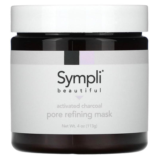 Sympli Beautiful Activated Charcoal Pore Refining Beauty Mask, 4 oz (113 g)