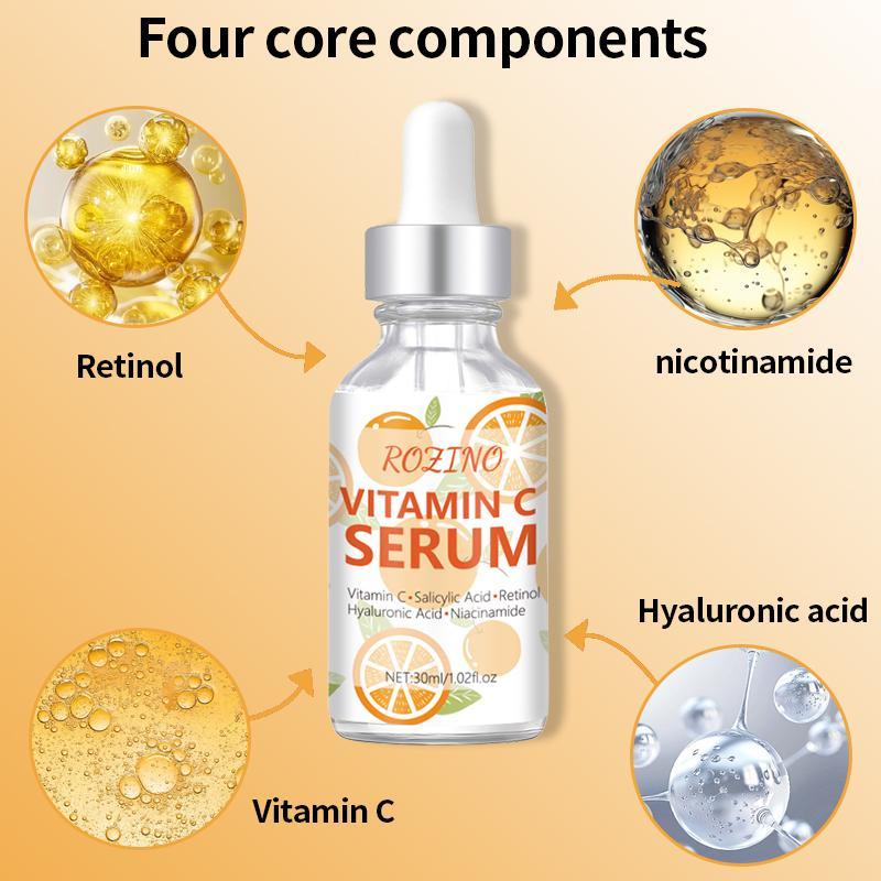 Vitamin C Facial Serum, 1 Count Moisturizing Firming Facial Essence, Hydrating Face Skincare Product For Daily Use