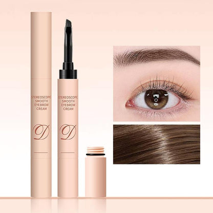 Natural Eyebrow Pencil, Long Lasting Eyebrow Liquid Pen, Smudge Proof Eye Brow Brush Liquid Pencil, Sweat Proof High Pigmented Brow Shading & Filling Pen