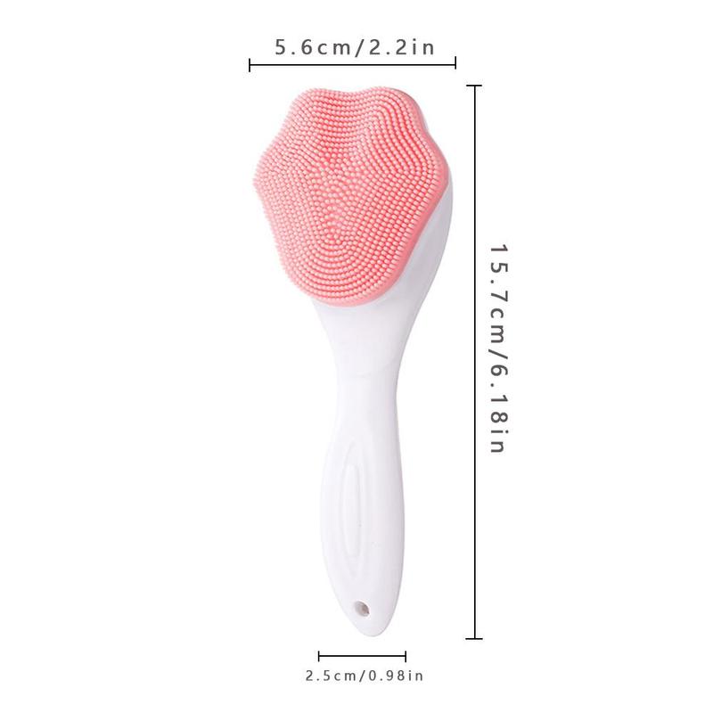 Silicone Facial Cleansing Brush, 1 Count Face Scrubber, Face Wash Brush, Face Cleaning Brush with Soft Bristles for Skin Care, Face Massage Brush, Facial Pore Cleaning Brush