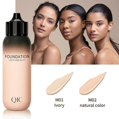 Flawless Liquid Foundation, Lightweight Moisturizing Concealer Foundation, Full Coverage Flawless Makeup Cream, Makeup Product