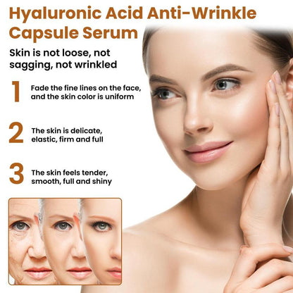 1 Piece Hyaluronic Acid Anti-wrinkle Capsule Serum, Moisturizing Facial Essence For Women