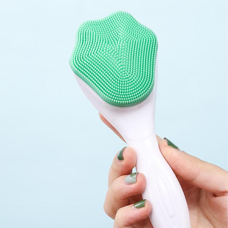 Silicone Facial Cleansing Brush, 1 Count Face Scrubber, Face Wash Brush, Face Cleaning Brush with Soft Bristles for Skin Care, Face Massage Brush, Facial Pore Cleaning Brush