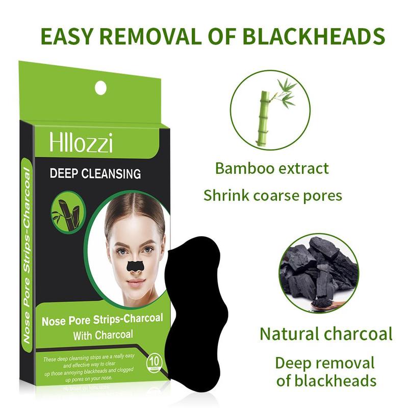 10pcs/box Blackhead Remover Nose Strips, Deep Cleansing Nasal Patches, Nose Pores Cleaning Strips