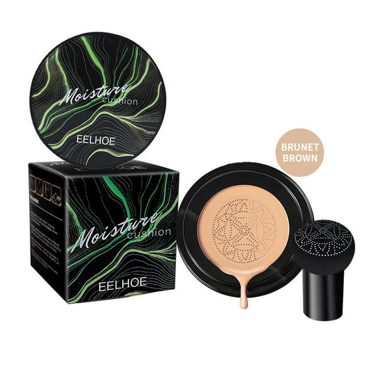 Mushroom Head Air Cushion CC Cream, CC Cream Foundation, Moisturizing BB Cream Foundation Long-Lasting Coverage of Blemishes, Matte Even Skin Tone Nude Makeup Base Primer