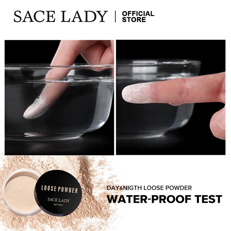 SACE LADY Oil-Control Face Powder Matte Waterproof Long-lasting Smooth Loose Setting Powder Makeup