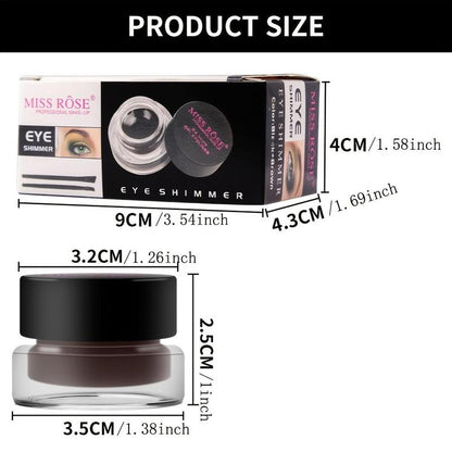 2pcs/Box Long Lasting Eyeliner Cream Eyebrow Pomade Cream, Smudge Proof Eyeliner Cream, Eye Brow Coloring Styling Cream, Eyebrow Shaping Cream, Eye Makeup Products