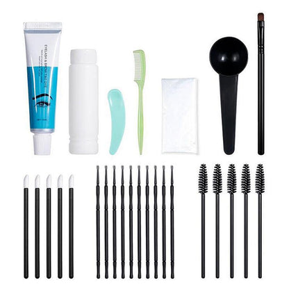 Semi-permanent Eyebrow Dye Kit, 1 Box Brow Tint Dye Kit For Brow Eyelash Tinting and Coloring, Eyebrow Makeup Tool