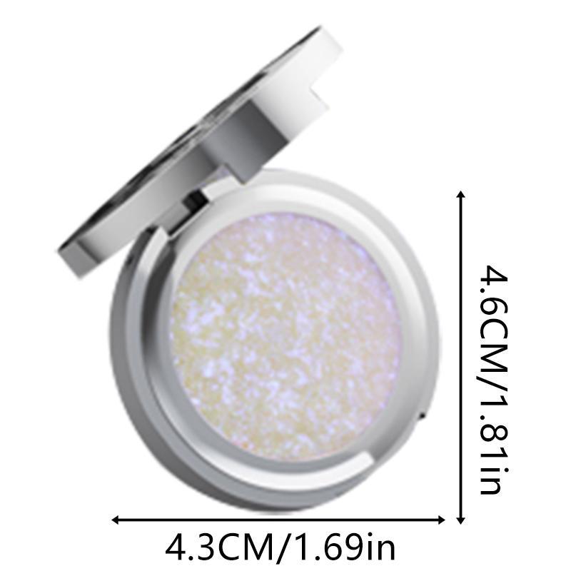 Long-wearing Glitter Eyeshadow Palette Highlighter Palette Powder Palette, Shiny Body Glitter Makeup Highlight Powder, Pearly Face Brightener Makeup Products