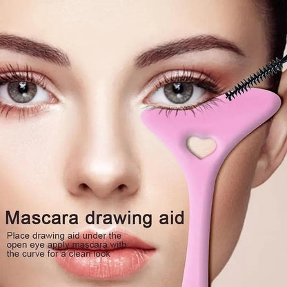 Silicone Eyeliner Aid,?Eyeliner Stencil,?Mascara Drawing & Lipstick Wearing Aid Accessories, Multifunctional Makeup Auxiliary Tool for Women, Cosmetic Accessories