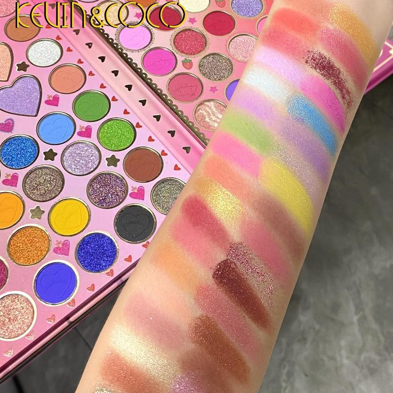 86-color Long-lasting Eyeshadow Palette, Shimmer & Matte Eye Shadow Makeup Products, High Pigmented Blendable Eyeshadow Powder, Colorful Eye Makeup Products For All Styles And Occasions