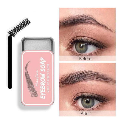 Long Lasting Clear Eyebrow Wax with Eyebrow Brush, Natural Look Eyebrow Styling Wax, Lightweight Eyebrow Setting Gel, Eyebrow Primer?Makeup?Set for Women