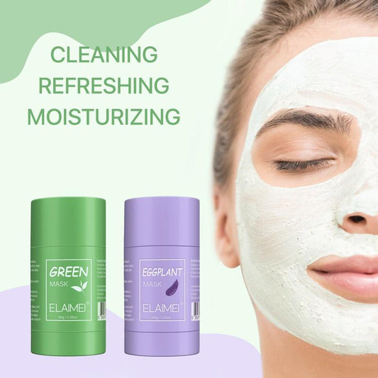 Elaimei 40g Portable Green Tea Mask, Deep Cleanse Green Tea Mask, Comfort Skincare Products