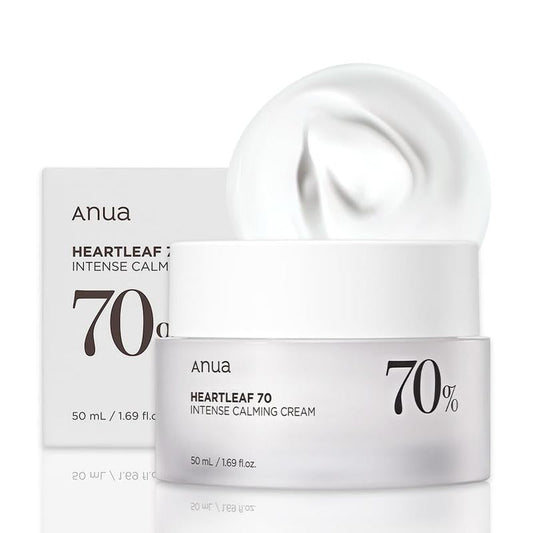 [Anua Official Shop] Heartleaf 70 Intense Calming Cream 1.69 fl.oz. (50ml) £üKorean Moisturizer for Skin Repair, Winter, Sensitive Skin